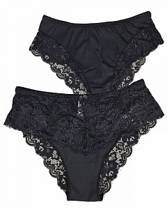 Женские трусы слипы с кружевом  ALINA 