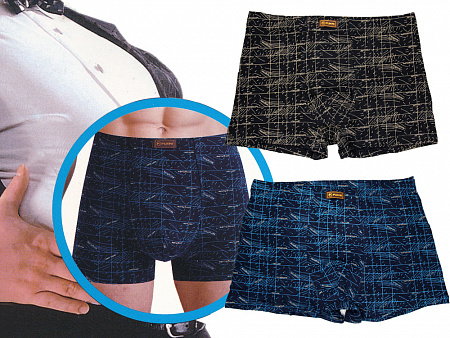 Трусы боксеры мужские антибактериальные (большой размер) FUKAI